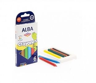 CRAYON DE CERA ALBA CJ X6